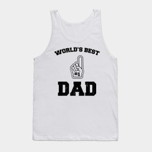 World's Best Dad Father's Day Daddy Sport Distressed Tank Top